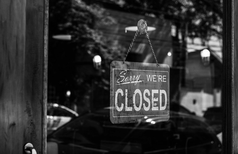 Covid - zamknięty biznes